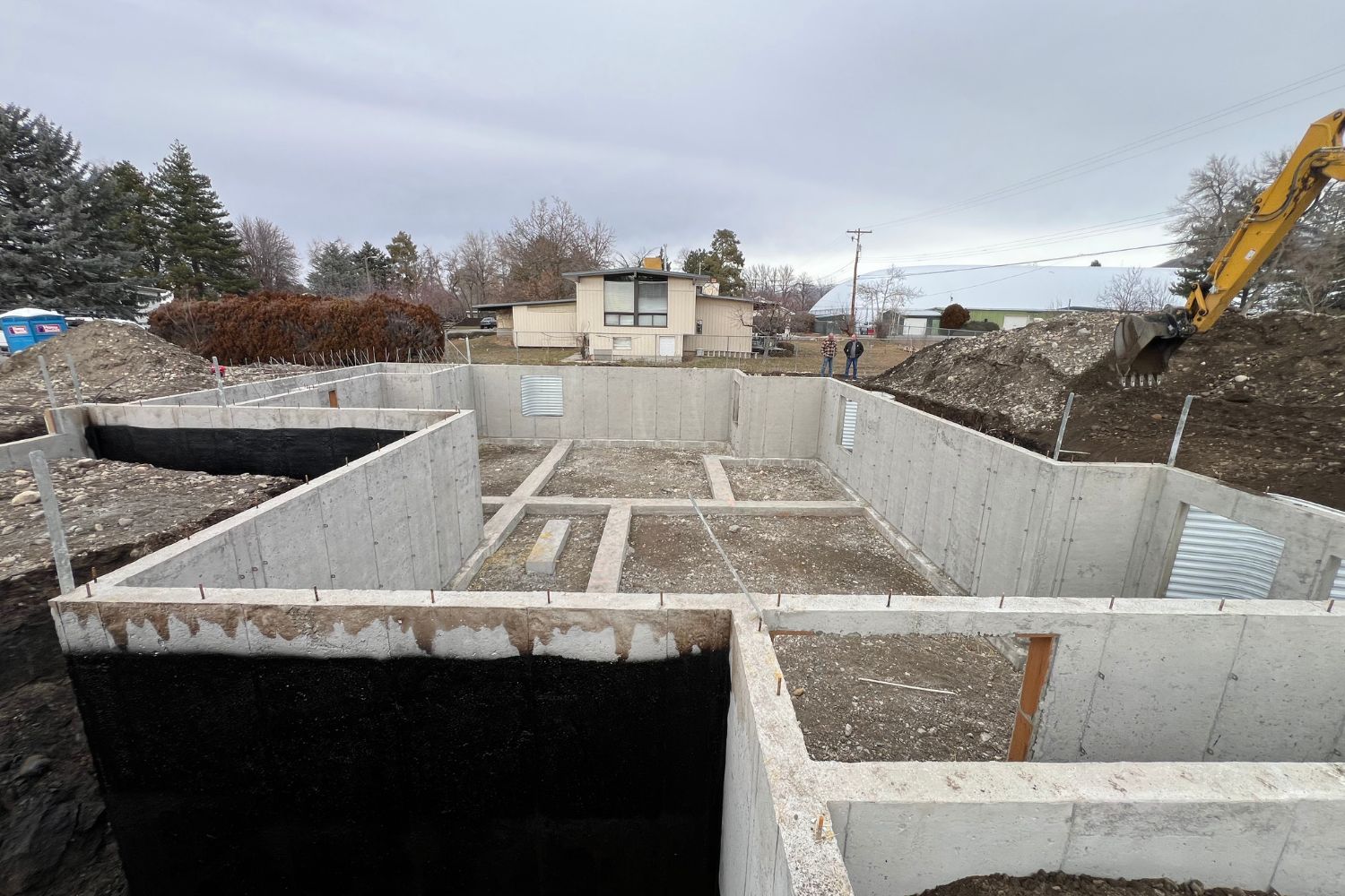 New Foundation Pouring & Construction